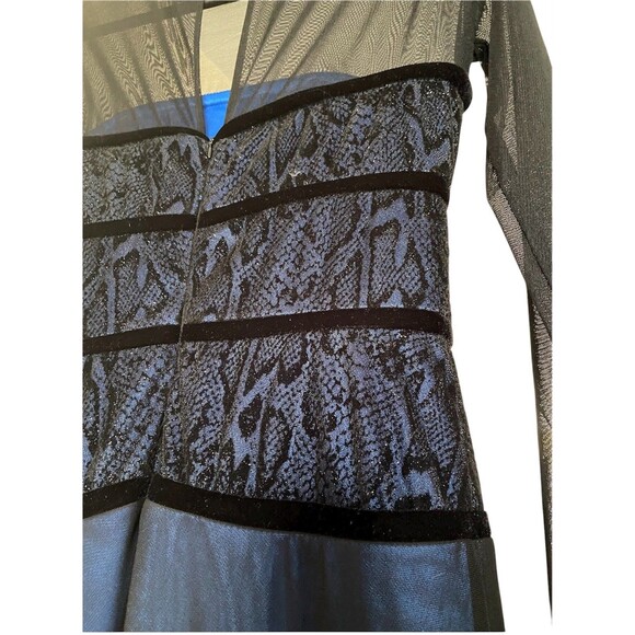 Joseph Ribkoff Full Length Evening Gown Navy Dress size 4 - Picture 3 of 8